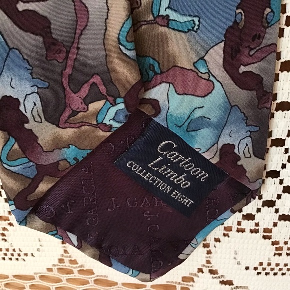 J Garcia by Stonehenge Cartoon Limbo Silk Tie - Picture 3 of 6